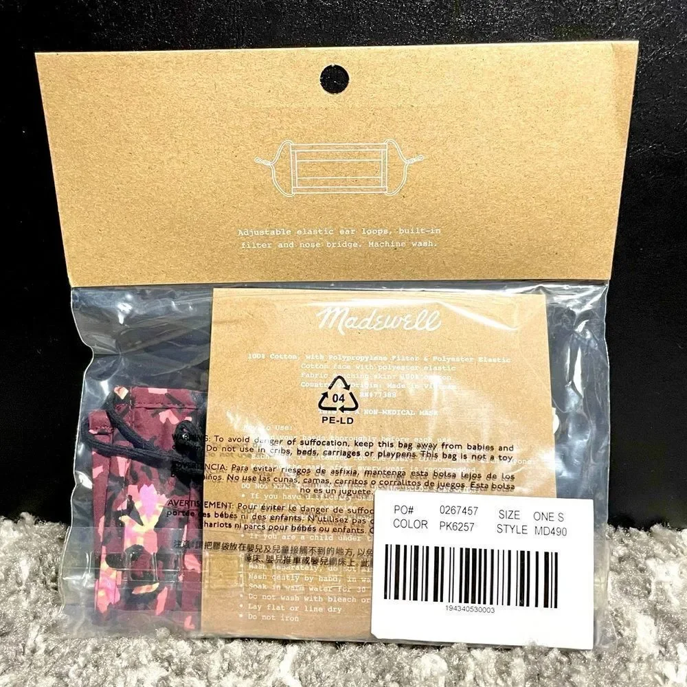 NWT Madewell 3-Pack Assorted Face Masks